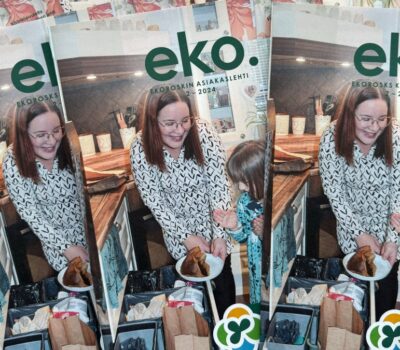 Kundtidning_december_2024 Picture of the cover to the Ekorosk customer magazine for December 2024.